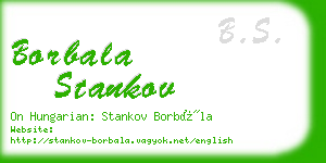 borbala stankov business card